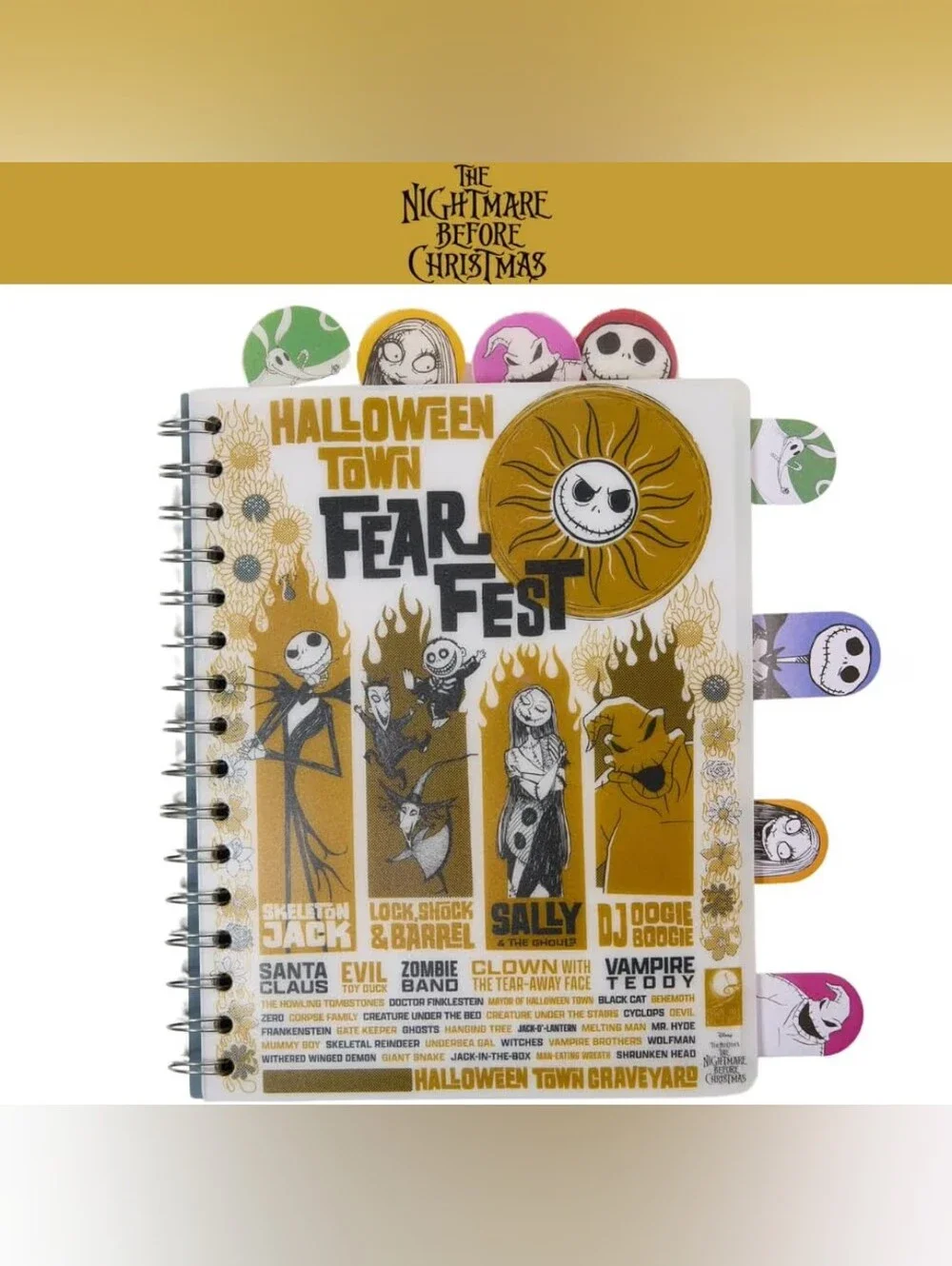 The Nightmare Before Christmas Sticky Note & Bookmark Set - Multi